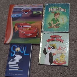 Disney Pixar & Little Golden Book Bundle - Lot of 4